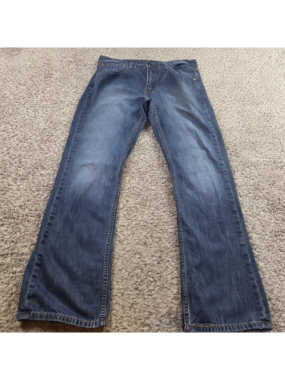 Levi's 527 Jeans Mens 34x32 Bootcut Dark Wash Western Cowboy Lightweight